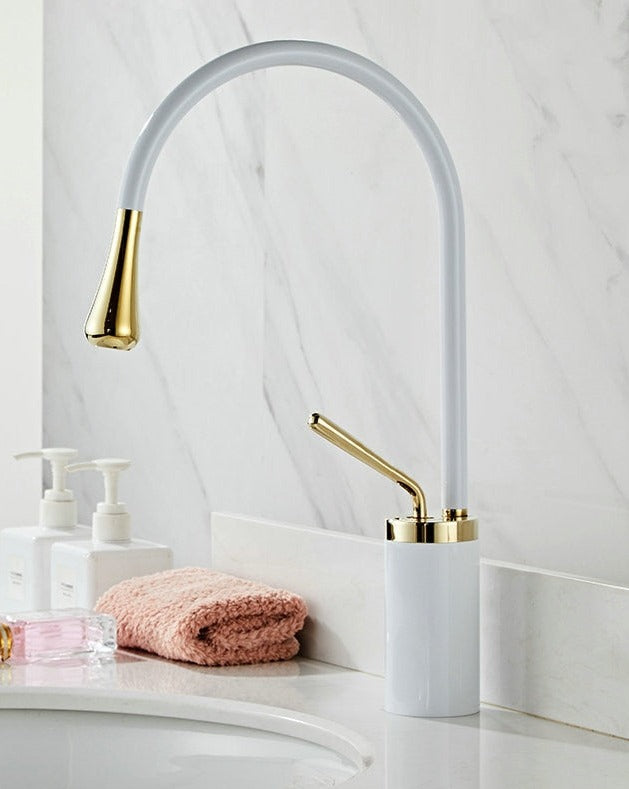 Tropfen Style Basin Faucet Bathroom Swivel Waterfall Faucet