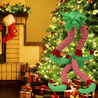 Elfie Legs - Rag Thumb Legs for Christmas Decorations 