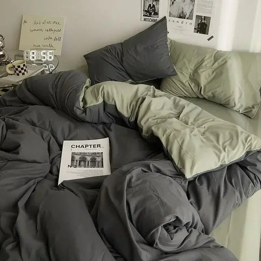 DuoDrape - Double-Sided Duvet Cover for Modern Comfort 