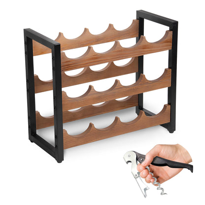 WijnKunst - Elegant Storage Solution for 12 Bottles