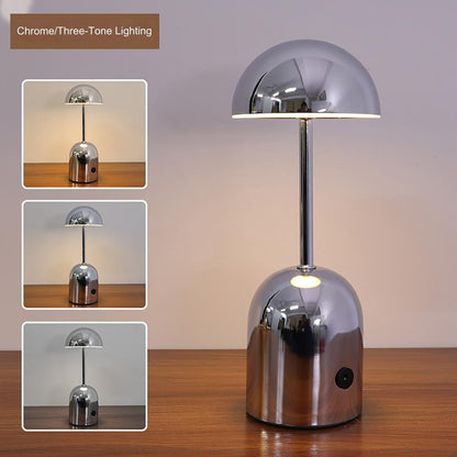LuminaCrescent - Dimmable Metal Table Lamp