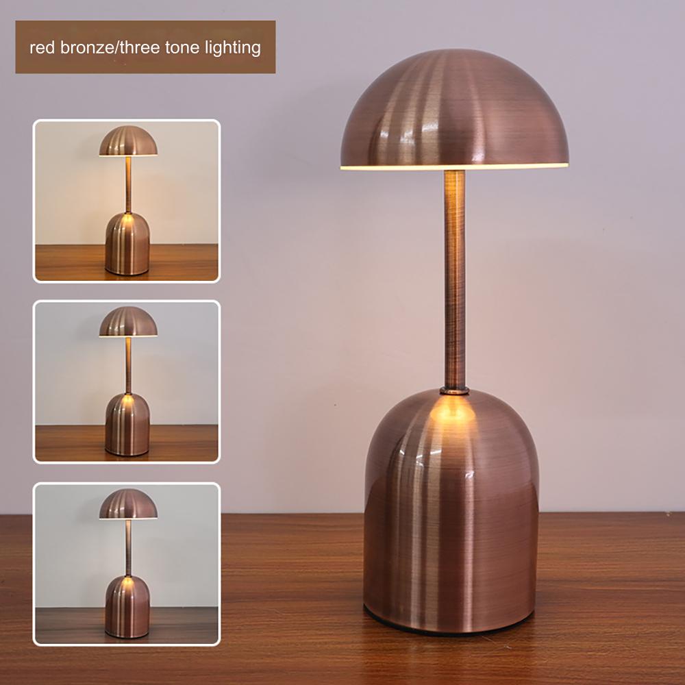 LuminaCrescent - Dimmable Metal Table Lamp