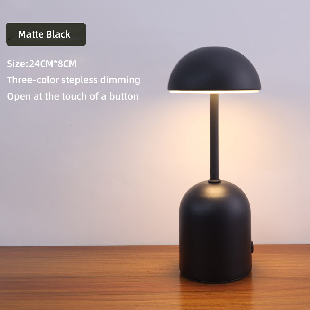 LuminaCrescent - Dimmable Metal Table Lamp