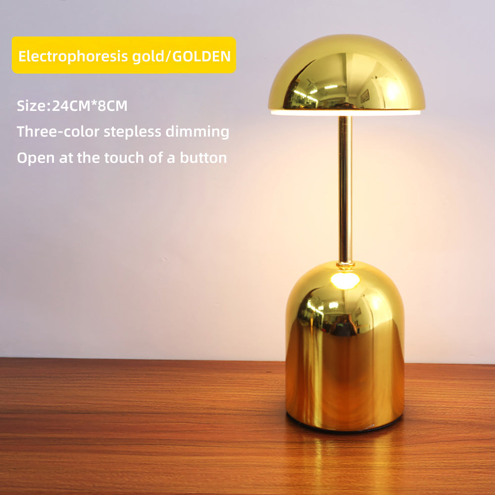 LuminaCrescent - Dimmable Metal Table Lamp