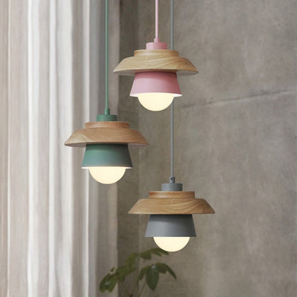 Wooden hanging lamps from Scandinavia 