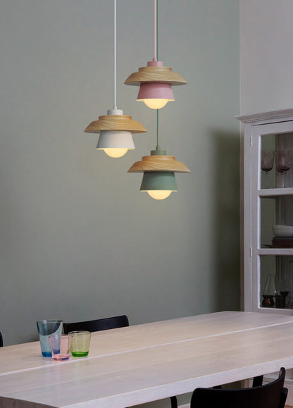 Wooden hanging lamps from Scandinavia 