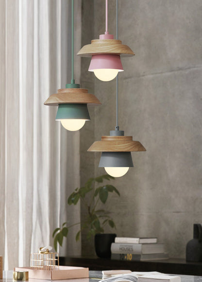 Wooden hanging lamps from Scandinavia 