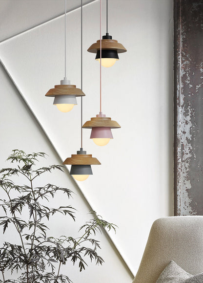 Wooden hanging lamps from Scandinavia 